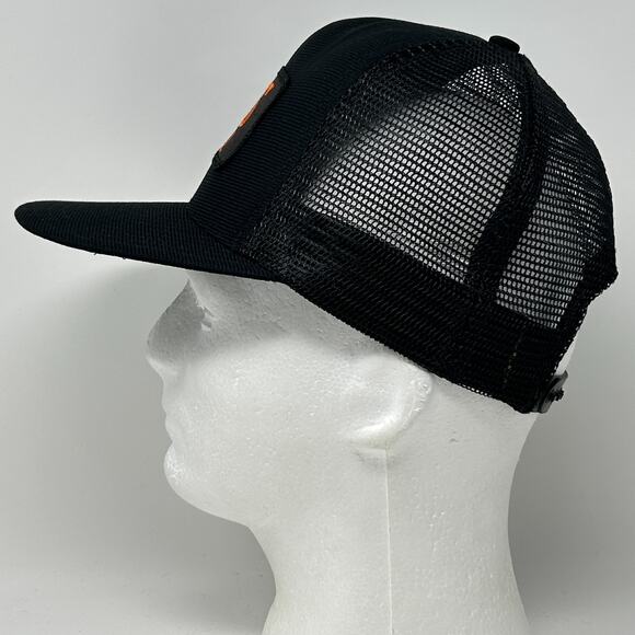 Vintage UWS Football Trucker Hat Cap Black 80s University of Wisconsin Superior - Picture 6 of 9